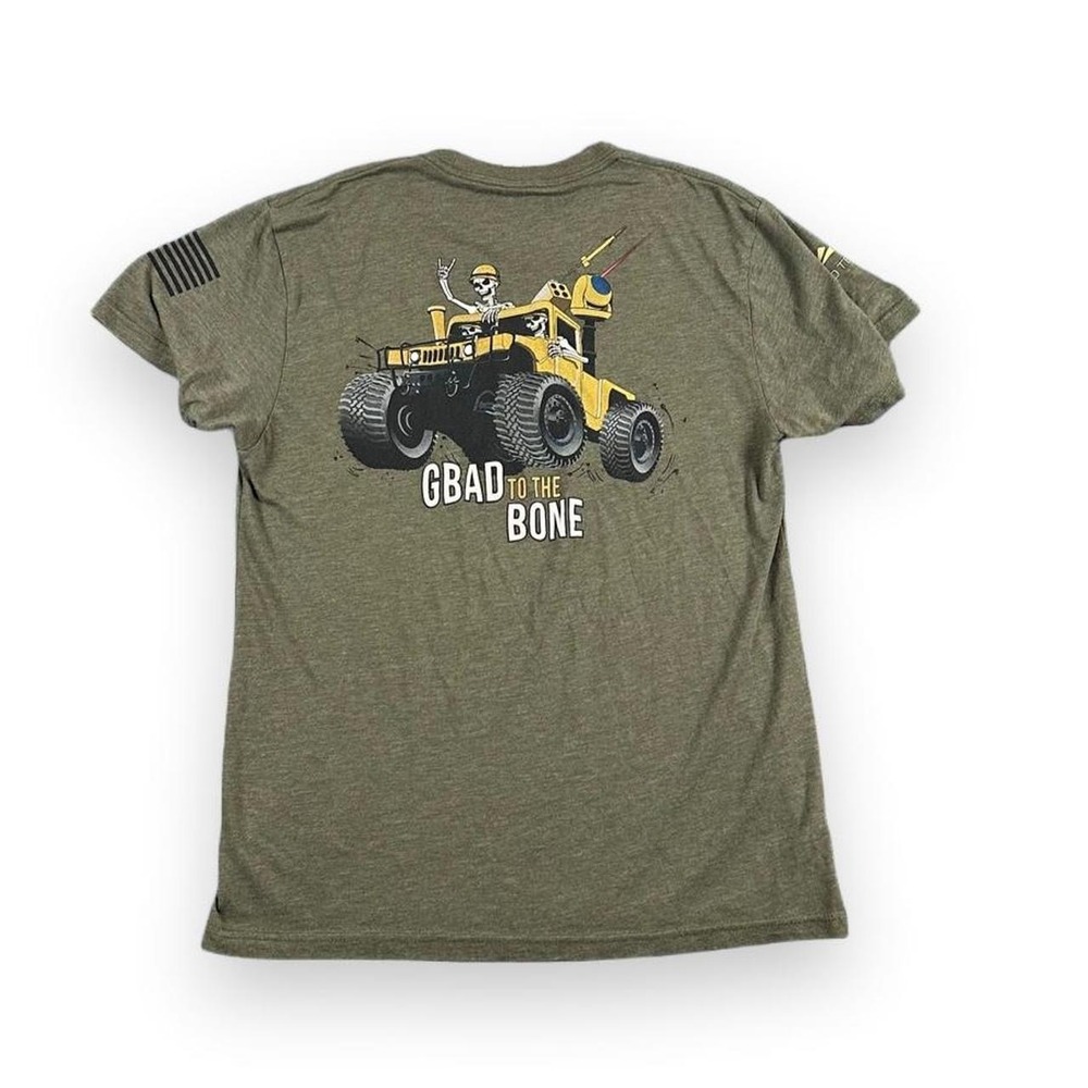 Skelton Humvee Military Graphic Tee, Hood Tech, Men's Medium